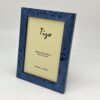 Narrow Burl Pattern Italian Wood Frame, Blue - 5 x 7 - Image 3