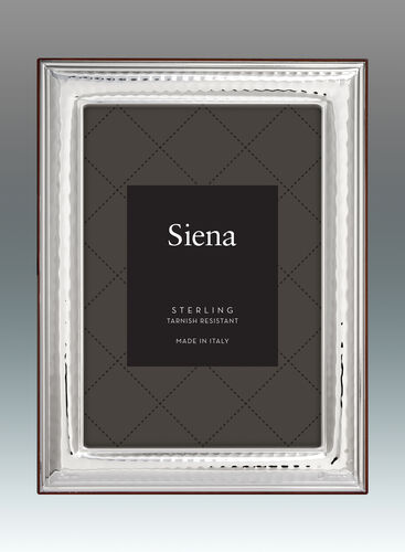 Hammered Bezel Border Siena Sterling Frame – 3 x 5