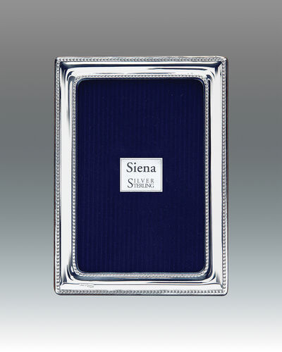 Dbl Beaded Siena 925 Sterling Frame – 4 x 6