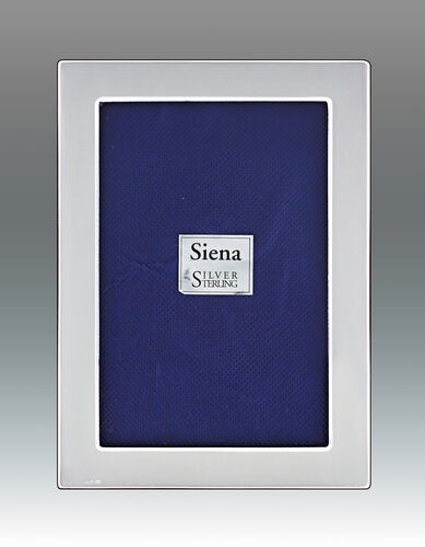 Plain Flat Edge Siena Sterling Frame