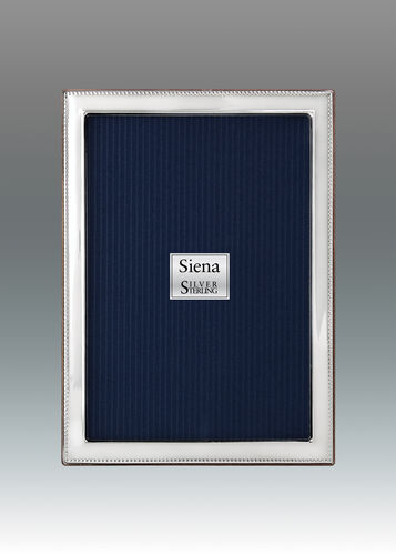 Narrow Bead Border Siena 925 Sterling Frame – 4 x 6
