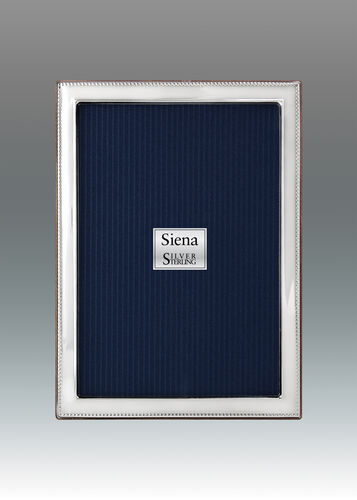 Narrow Bead Border Siena 925 Sterling Frame