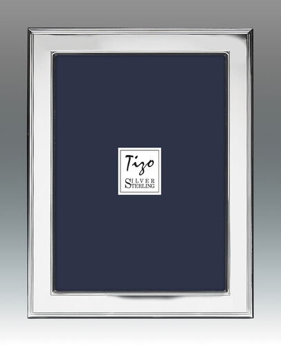 Plain Bezel Border 925 Sterling Silver Frame