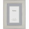 Flat Plain Pearl Siena Silverplate Frame