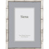 Cast Metal Bamboo Siena Silverplate Frame 4x6