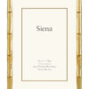 Cast Metal Bamboo Siena Silverplate Frame, Gold