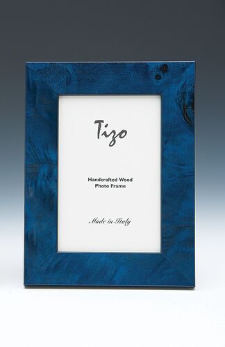 Tizo Italian Wood Frame Blue 4x6 at ShopTheAddison