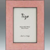 Wide Burl Pattern Italian Wood Frame, Pink