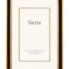 Narrow Enameled Siena Silverplate Frame, Black with Gold