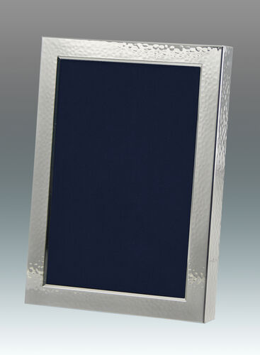 Hammered Silverplate Frame, Wood Back – 5 x 7