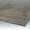 Geometric Grey Empty Wood Box