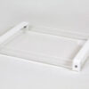 Acrylic Tray with Solid White Handle