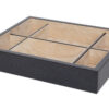 Divided Shagreen Valet Tray - Black