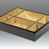 Divided Valet Tray - Black Apricot