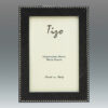 Narrow Braid-Border Wood Frame, Black