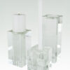 Crystal Glass Pillar Candleholder