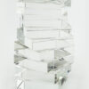 Crystal "Twisted" Bookend Pair - 6.5" H