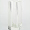 Tall Square Crystal Vase
