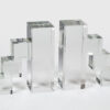 Crystal "Block Steps" Bookend Pair