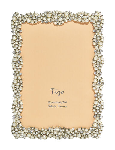 4×6 – Pearl & Crystal Embellished Jeweltone Frame