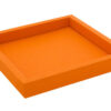 Faux Leather Valet Tray- Orange