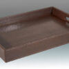 Faux Lizard Large Tray - Brown