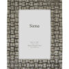 Weave" Siena Antique Silverplated Frame