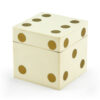 Bone Dice Box - Gold