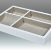 Linen-Lined Valet Tray - White