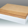 Two-Tone Natural Wood Empty Box - White