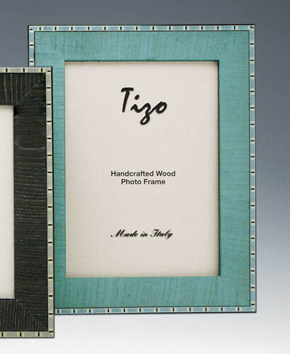 Tizo Italian Wood Frame Blue 4x6 at ShopTheAddison