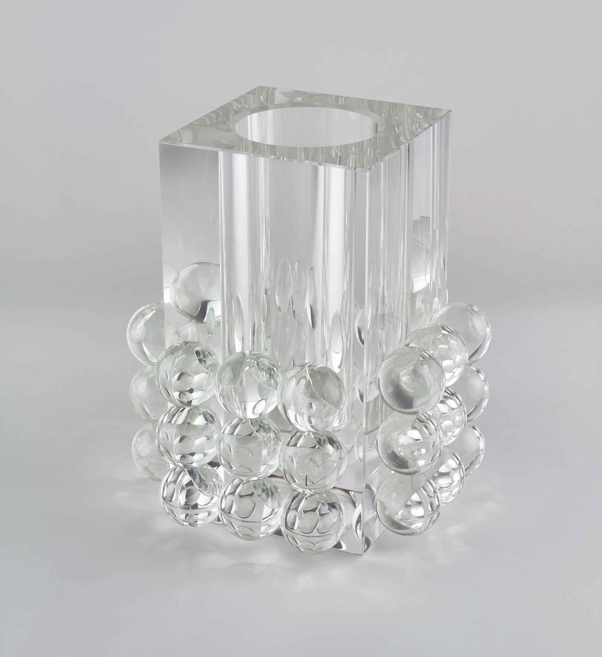 Tizo Square Crystal Glass Diamond Perfume Bottle