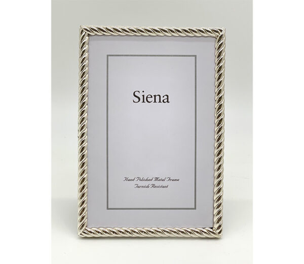 Siena Silver Rope Frame - 5 x 7