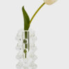 7.75" Tall - Crystal Glass  Bud Vase "Scattered Balls" - Image 2
