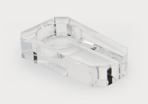 6.5″ L – Crystal Glass Single Ashtray