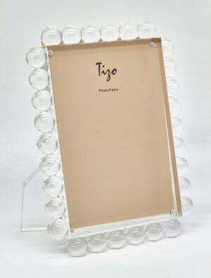 Acrylic Frame w/Clear Bubbles