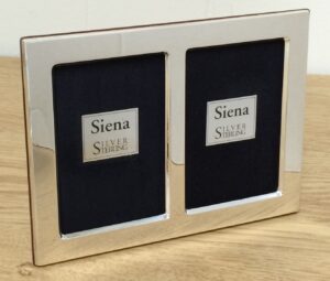 Plain Flat Edge Siena Sterling Frame