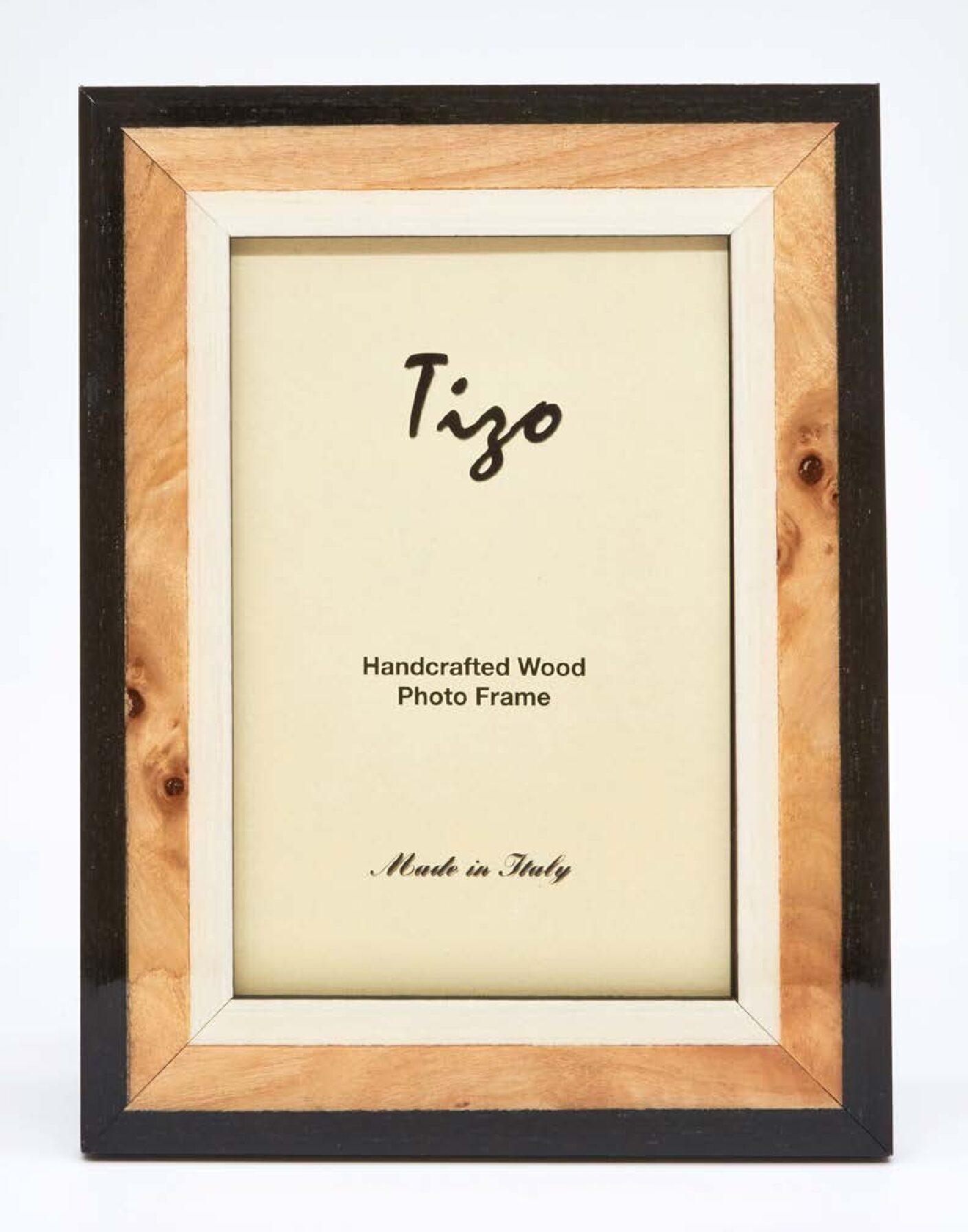 Italian Wood Frame Blk/Tan