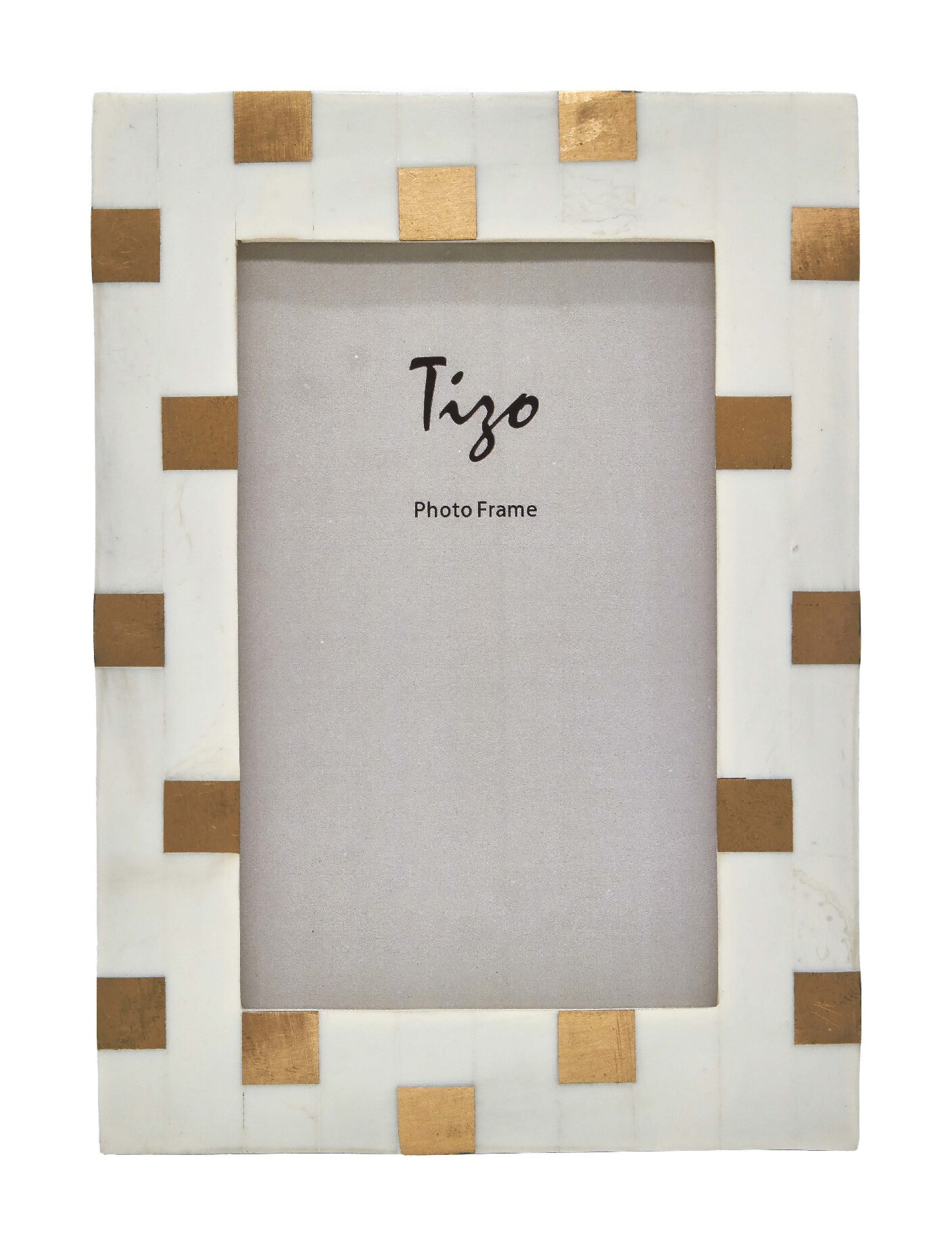 Bone Resin/Brass Frame White