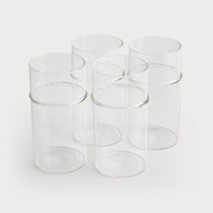 Glass Set/4 Hiball w/ Clear Band