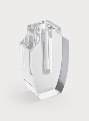 Crystal Glass Vase Urn Shape Mini Narrow