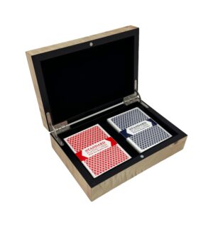 Card Set Natural Burl Tan