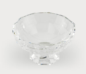 Crystal Glass Bowl w/Clear Base