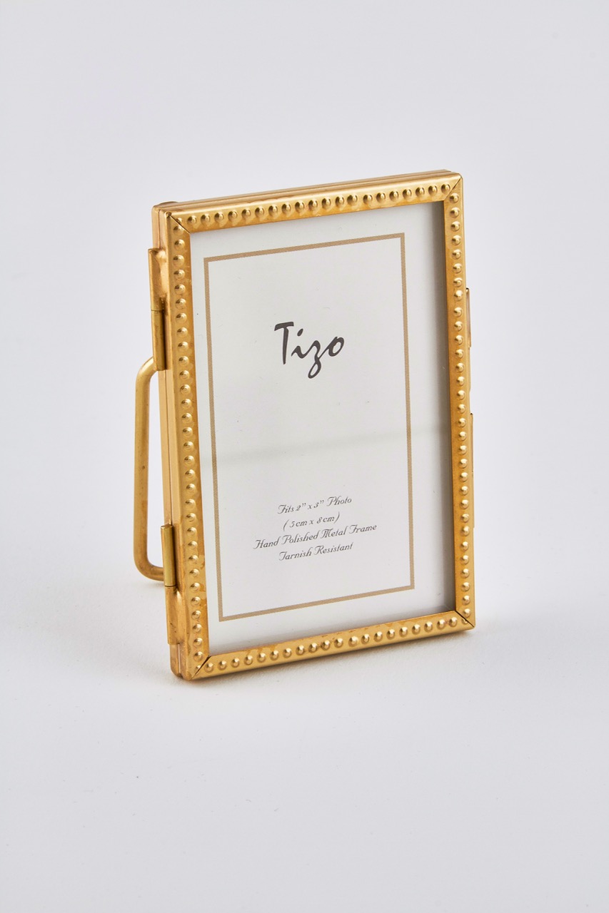 Brass Photo Frame Beaded